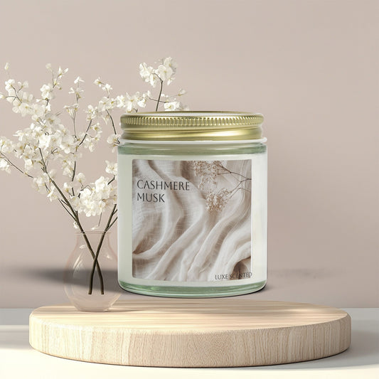Cashmere Musk Coconut Apricot Scented Candle